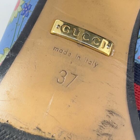 Gucci Marmont Peyton Flora Pearl Web Stripe Boots Size 37 - Picture 14 of 14